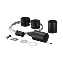 Набор для вертикального подвесного монтажа круглого неона 360° D18 черный