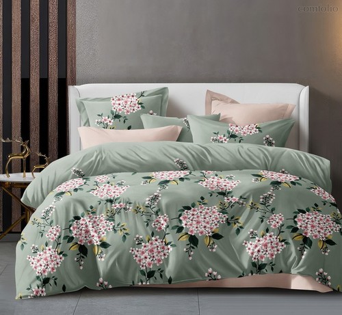 Комплект постельного белья CA-1-781 1.5 Сатин печатный с наволочками 70х70х2шт. - АльВиТек