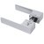 Ручка Tupai Big Line 4084 5 REP-96 (с блокировкой) левая хром матовый R WC (полотно 38-45 мм) - Tupai