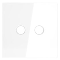 Накладка для розетки телевизионной оконечной TV+SAT, S70 белый глянцевый - Voltum