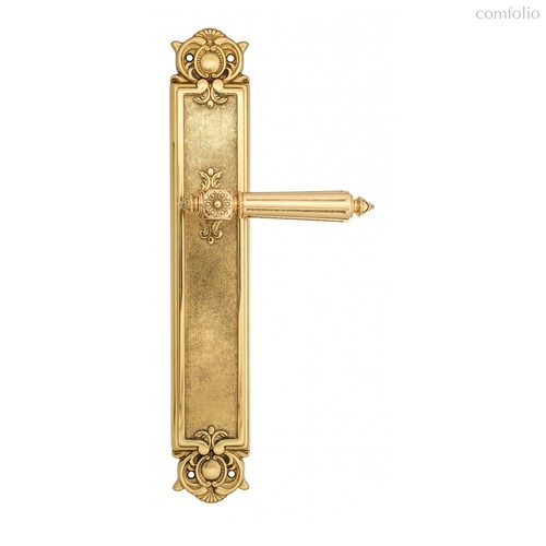 Дверная ручка Venezia Castello на планке PL97 полированная латунь - Venezia Collezione