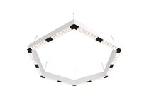 Donolux LED Eye-hex св-к подвесной, 72W, 900х780мм, H71,5мм, 9380Lm, 34°, 3000К, IP20, корпус белый,, цвет белый - Donolux