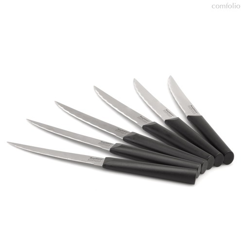 6пр набор ножей для стейка Eclipse, цвет черный - BergHOFF