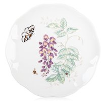 Тарелка акцентная Lenox "Бабочки на лугу" 23см, цвет сиреневый, 23 см - Lenox