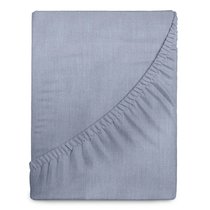 Простыня на резинке "Verossa" Melange 200/200/30 борт 30 Indigo, 200x200x30 - Nordtex