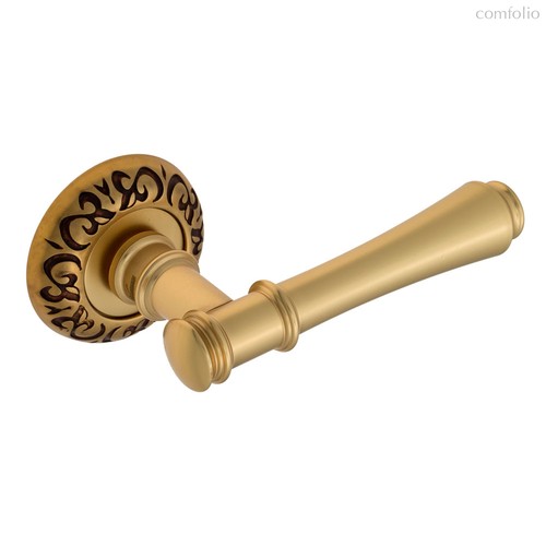 Дверная ручка Venezia Callisto D4 французcкое золото + коричневый - Venezia Collezione
