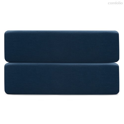 Простыня на резинке темно-синего цвета из коллекции Essential, 180х200х30 см - Tkano