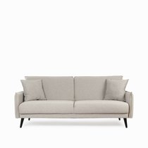 Диван Norvell ширина 210, цвет бежевый/черный - Cosmo Red