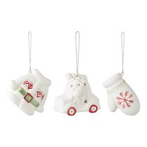 Набор ёлочных украшений с подсветкой Classy ornaments из коллекции New Year Essential, 3 шт. - Tkano