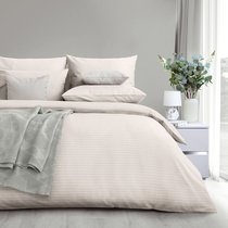 Комплект постельного белья Verossa "Stripe Семейный Antique White", Семейный - Nordtex