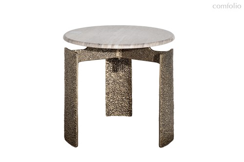 Стол журнальный мраморный d60x63см - Garda Decor