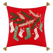 Чехол на подушку Winter wishes из коллекции New Year Essential, 45х45 см - Tkano