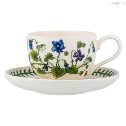 Чашка чайная с блюдцем Portmeirion "Ботанический сад.Фиалка" 280мл - Portmeirion