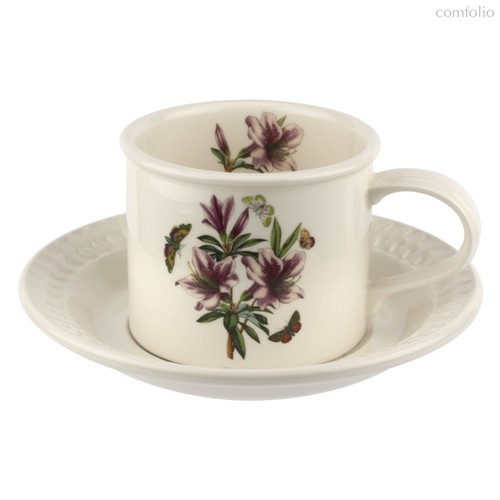Чашка чайная с блюдцем Portmeirion "Ботанический сад. Рельеф. Азалия" 260мл - Portmeirion