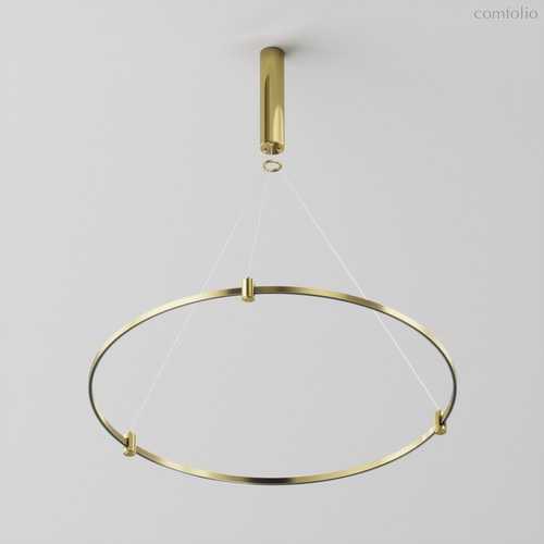 Готовая конструкция круглая D800мм c основанием под блок питания без светильников и блока питания, латунь - Maytoni