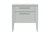 Тумба прикроватная Type 2 ящика ширина 50 см (светло-серый) - Ellipse