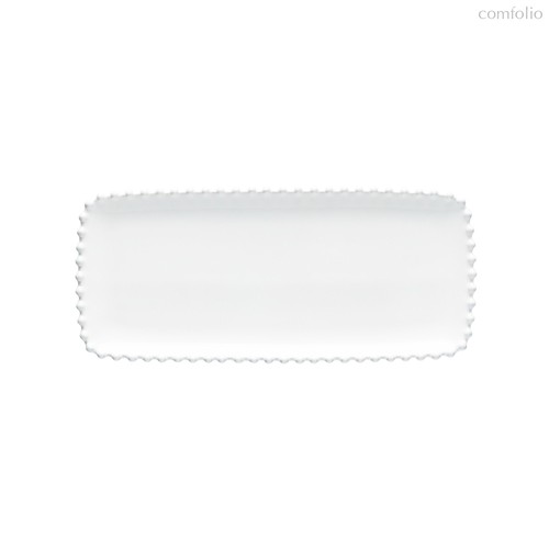 Блюдо прямоугольное Pearl White PER301-WHI(PER301-02202F), цвет белый - Costa Nova