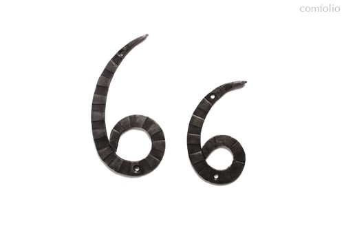 Кованая цифра 6 15 см - Covali