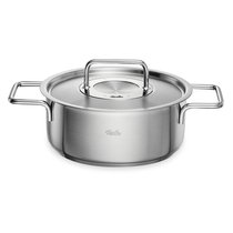 Сотейник с крышкой Fissler Pure 3,9 л, 24 см, сталь нержавеющая