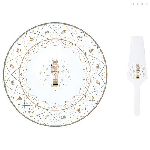 Блюдо для торта с лопаткой Royal Nutcracker, ?31 см - Easy life