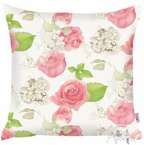 Чехол для декоративной подушки "Hydrangea field", 502-8234/1, 43х43 см, цвет розовый, 43x43 - Altali