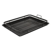 Противень для запекания с решеткой-гриль Roast Masters, 36х45 см, черный - Liberty Jones