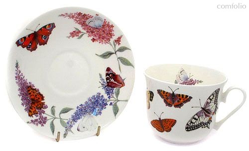 Чайная пара для завтрака Бабочки 500мл - Roy Kirkham