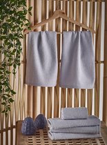 Салфетки махровые "KARNA" PETEK 30x50 см 1/1, цвет серый - Bilge Tekstil