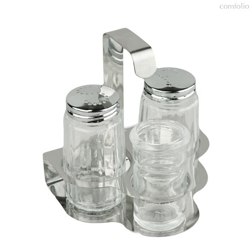 Набор для специй 3 предмета на подставке нерж. "Скоба-3" P.L. Proff Cuisine - P.L. Proff Cuisine