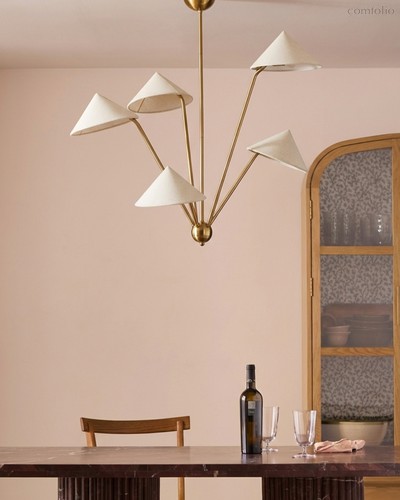 Люстра с пятью лампами Мантис, цвет золотой - Louvre Home