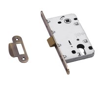 Защёлка под ключевой цилиндр с пластиковым язычком LP 5112CL AB/ACF, бронза - Archie