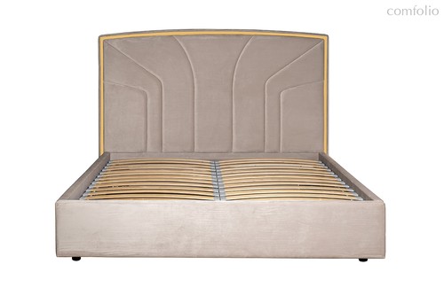 Кровать Ланси (Lancy) 180см, велюр серый 200x220x146см - Garda Decor