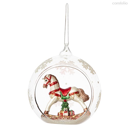 Ёлочная игрушка Festive Horse из коллекции New Year Essential - Tkano