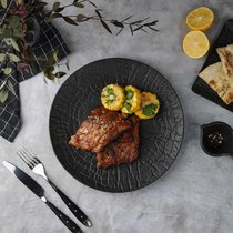 Тарелка d 27 см h2,5 см Black Raw Woode 4 шт. - P.L. Proff Cuisine