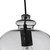 Лампа подвесная Grace, 23 см, дымчатое стекло, черный цоколь - Frandsen