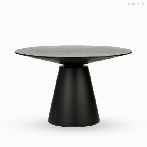 Обеденный стол Glo диаметр 120, цвет матовый черный - Cosmo