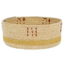 Корзина плетеная круглая Оchre line - Covali