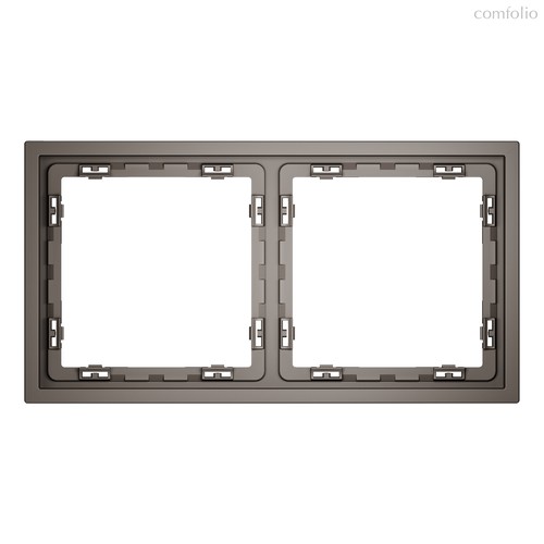 Рамка пластиковая VOLTUM S70 на 2 пост, капучино - Voltum