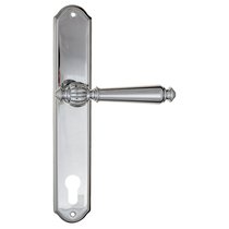 Дверная ручка на планке Fratelli Cattini MARANI CYL PL02-CR полированный хром - Fratelli Cattini