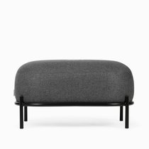 Пуф Pawai 67х37, цвет темно-серый/черный - Cosmo