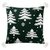 Подушка вязаная с новогодним рисунком Морозный Лесиз коллекции New Year Essential, 45x45 см - Tkano