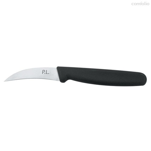 Нож PRO-Line для чистки овощей Коготь 7 см, пластиковая черная ручка,e - P.L. Proff Cuisine