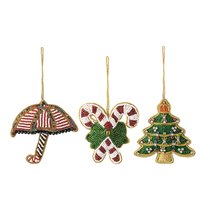Набор ёлочных украшений Christmas blink из коллекции New Year Essential, 3 шт. - Tkano