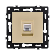 Розетка Ethernet RJ45 Cat.6, золотой Kollinger Asthetik AS-017GD - Kollinger