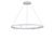 Aura Spot подвесной Led св-к, AC220-240В, 40Вт, 2200Lm, 3000K, D800xH1500мм, споты 4х3Вт, Ra>80, габариты профиля W13хH35мм, 45°, IP20, белый - Donolux