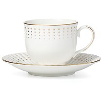 Чашка чайная с блюдцем "Золотой водопад" 150мл - Lenox
