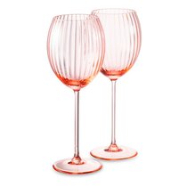 Набор бокалов для белого вина Anna Von Lipa Лион 380 мл, 2 шт, стекло хрустальное, розовый