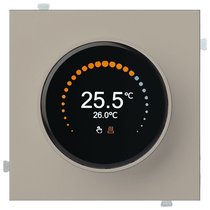 Термостат для теплых полов с круглым дисплеем 32233 LT, латте - Rikett