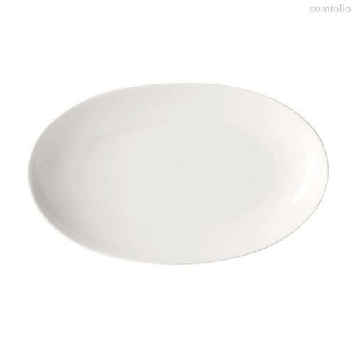Блюдо овальное Dibbern Белый декор 24 см, фарфор костяной - Dibbern