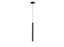 LED Uno светильник встраиваемый, 5Вт, D26хH350 мм, корпус черный RAL9005, основание черное RAL9005, 400Лм, 28°, 3000К, IP20, Ra80, черный провод L=2м, блок питания в комплекте - Donolux